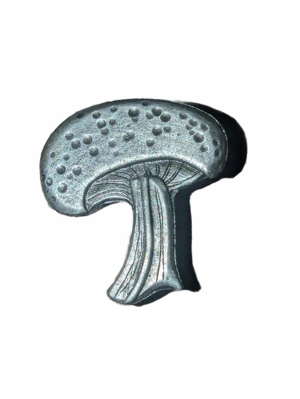 Vintage Metal Mushroom Pin Brooch